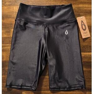 Dona Jo Women’s Size 2 Large Shorts Biker 8” Inseam Pull On Compression Shine